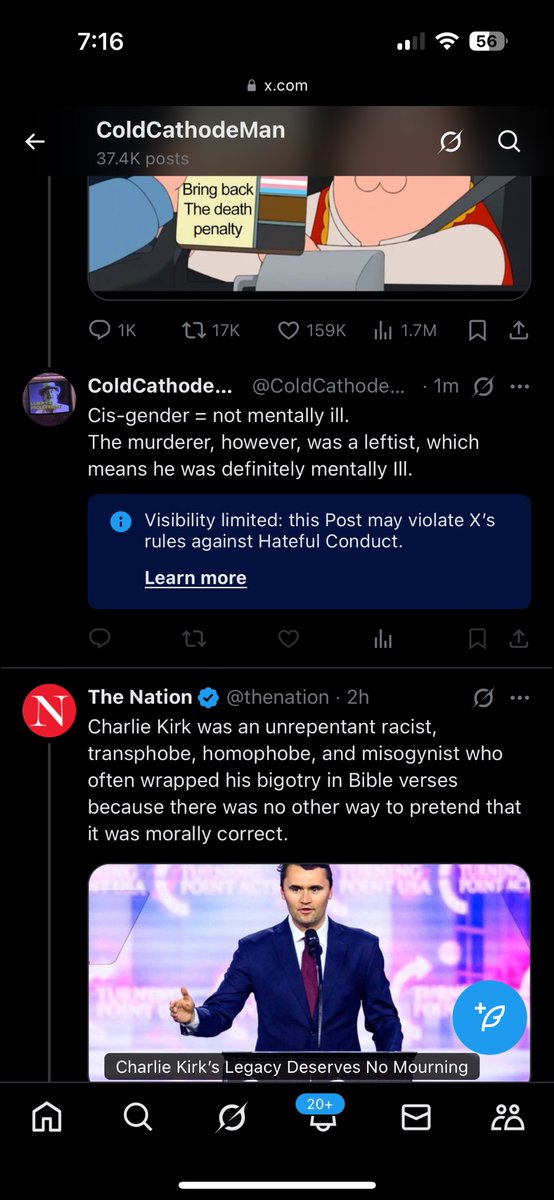 ColdCathodeMan's tweet image. Hey @elonmusk considering both of these statements are true, I’d like to know which part violated your terms of service on hateful conduct. I didn’t even call for violence against anyone.