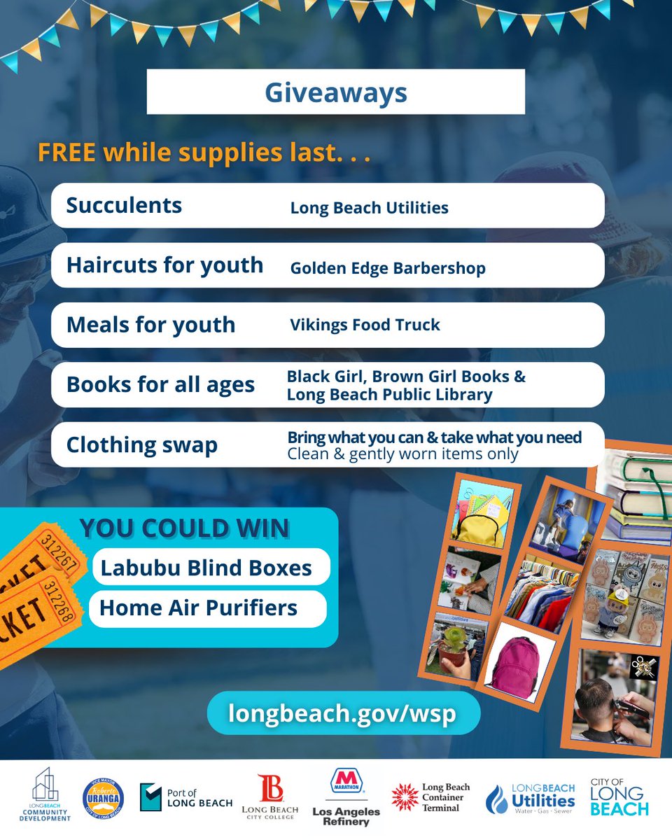 Here’s the Westside Fest Line up! Come learn about the #WestsidePromise, support local businesses, artists and community groups. Enjoy fun for the whole family! 🎉

📅 Saturday, Sept. 13 🕛 Starts at noon 📍 Admiral Kidd Park (2125 Santa Fe Ave.)