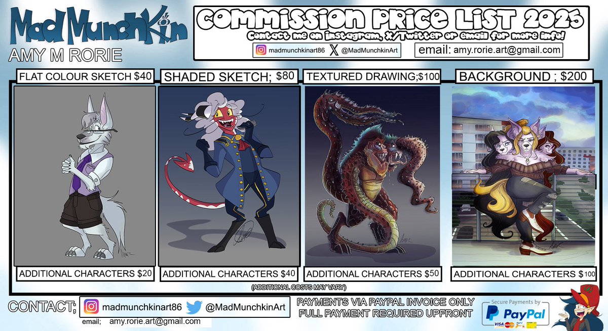 MadMunchkinArt's tweet image. After a messy start to the month and Youtube screwing me over with blocking the KPOP DEMON HUNTERS video, I ave reopened for commissions to the public. Sorry for the mess around. Comment below or PM me here on Twitter for more information! #openforcommissions #ArtCommission