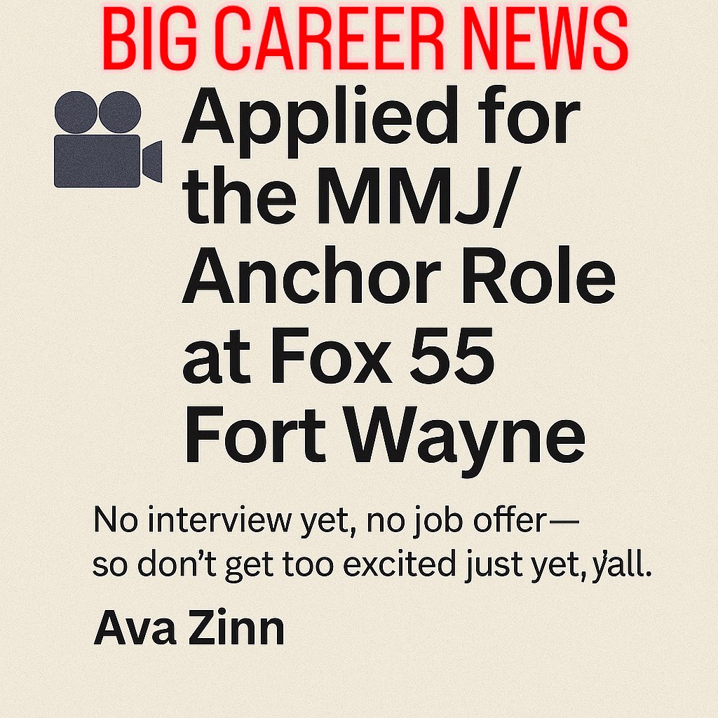 aeverinezinn's tweet photo. Today, while I unexpectedly went to the career fair at Purdue Fort Wayne, l also unexpectedly applied for the MMJ/ Anchor role at WFFT-TV Fox 55 at 12:07 PM.

#BroadcastJournalism #PFW
#LivingArchive #CampusJournalist #Fox55FortWayne
#FirstGenCollegeStudent https://t.co/6ySv2Bmy5l