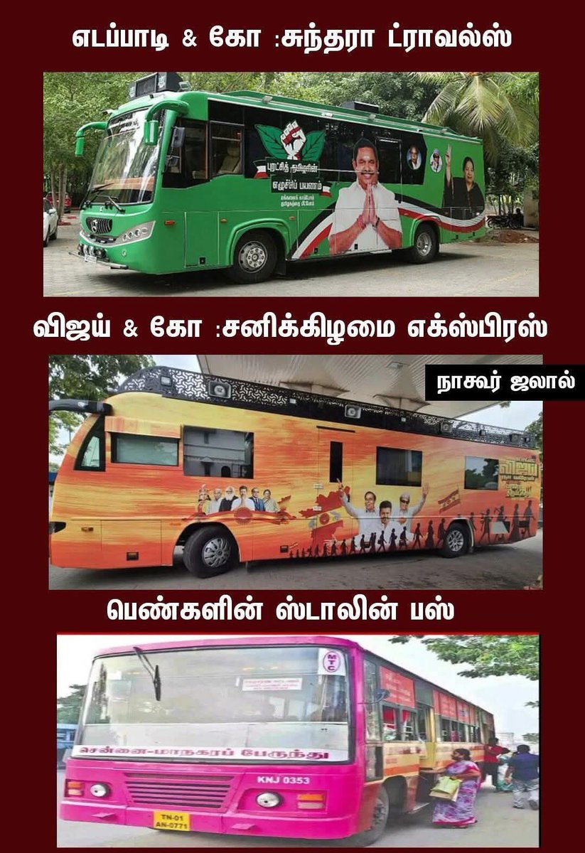 மக்கள் எந்த பேருந்தை தேர்ந்தெடுப்பங்க