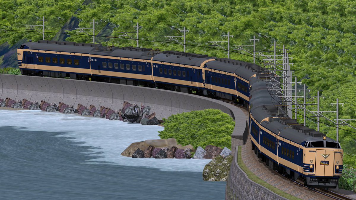 whitesonic88520's tweet image. 国鉄型寝台電車581系タイプを公開しました。 
bowlroll.net/file/342089
 #RailSim #RSPI公開情報