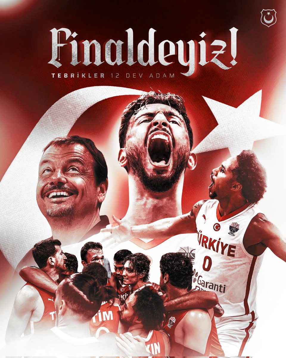 Tebrikler 12 dev adam. Harikasınız. Final bizim inşallah.