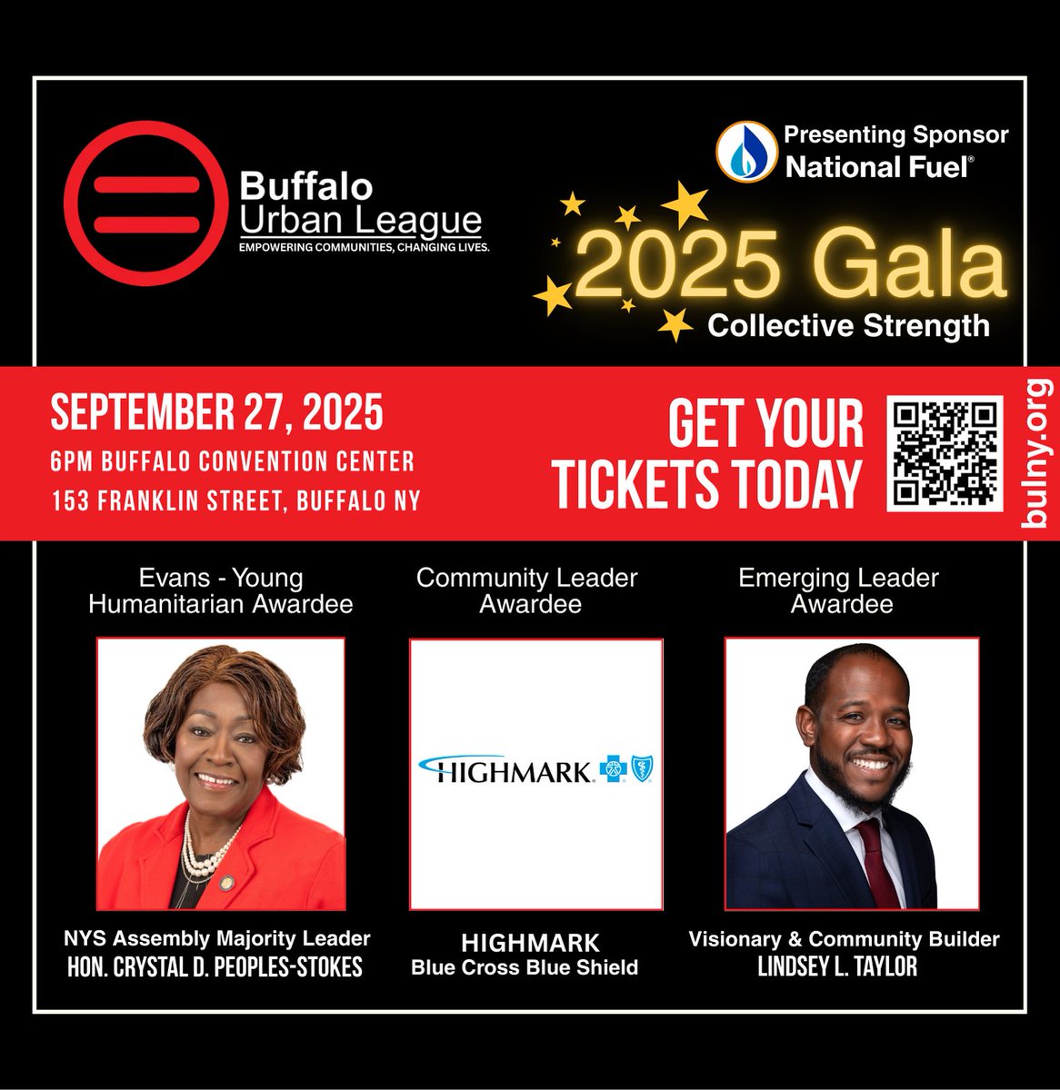 Buffalo Urban League Gala! SEPTEMBER 27TH!