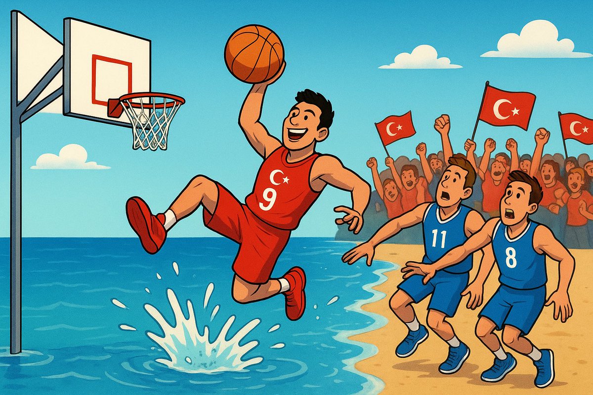 Bir kez daha denize döktük. 🇹🇷
#12DevAdam #EuroBasket2025