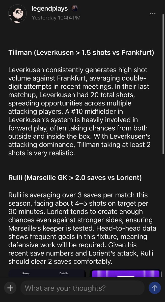 Legendplays22's tweet photo. Tillman cashed with 3 shots 🔥 Rulli was a DNP so the slip got refunded 💰 No losses here. Tap in & join for more plays and more wins 🚀✅ #prizepick #GamblingX #soccer #onlywin #Cash https://t.co/smLtSAI3nk