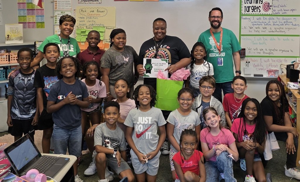 Congratulations to our Wolf of the Week, 3rd-grade teacher, Mrs. Hancock.  Way to go!!!!  #WilderWolves #BuildingBrightFutures #AllinAlvinISD