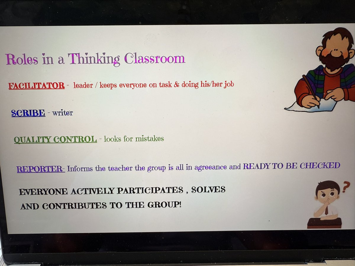 CinelliMathCrew's tweet image. Building Thinking Classrooms establish norms, encourage teamwork, and deepen thinking. Mr. Cinelli’s classes utilize vertical learning to prepare for their assessment on Integers. It’s only September and I’m already proud of these Hornets. @HTPSMathScience @HowellTwpMSN