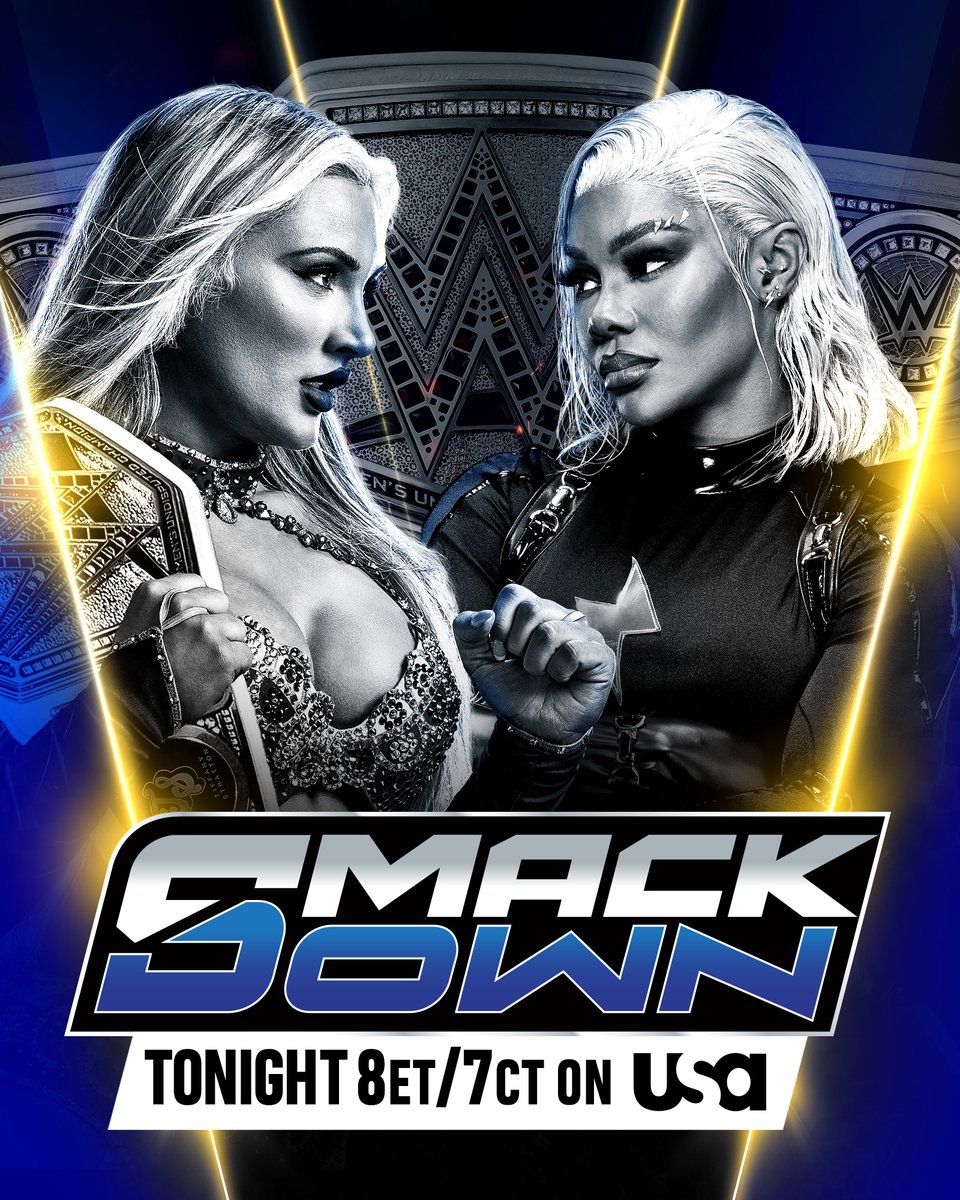 WWE's tweet image. The WWE Women's Championship is on the line when @tiffstrattonwwe and @Jade_Cargill run it back from #SummerSlam TONIGHT on #SmackDown! 

📺 8ET/7CT on @USANetwork