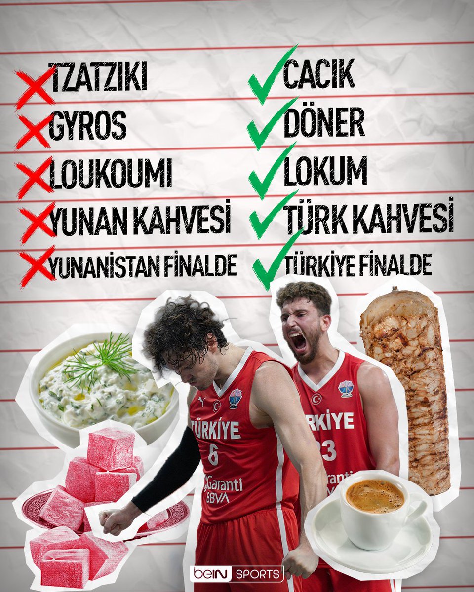 😎 Takım, bilgilendiriyor.

🇹🇷 Sözün özü: Finalist Türkiye!

#beINSPORTS