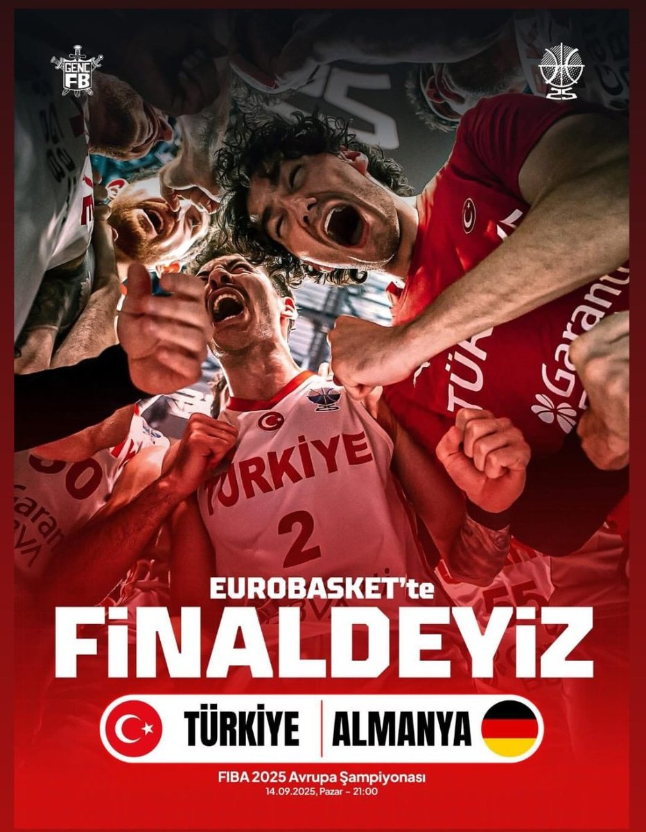 Finaldeyiz!🇹🇷

Bize Kupa yakışır. 🏆 🏀

#BuYolculukHepimizin #EuroBasket