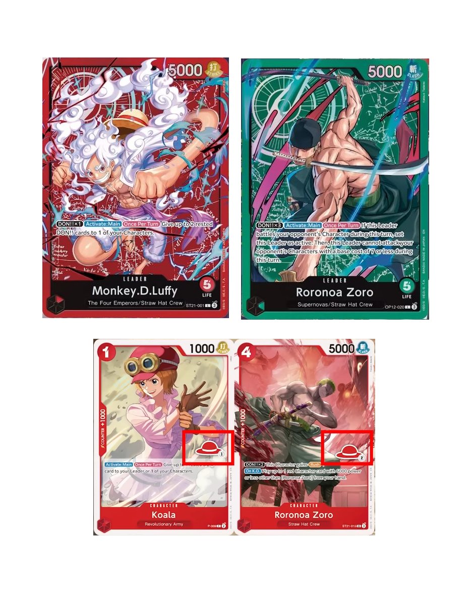 Closer look at the OPTCG Learn Together Deck LT01 featuring Luffy