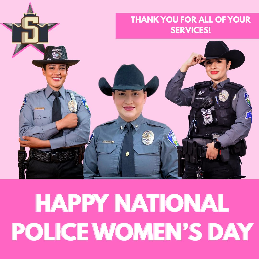 👮‍♀️ Happy National Police Women’s Day!!
Today we honor the brave and dedicated women of The City of Socorro Police Department. We thank you for your service and strength! 🤍 #PoliceWomensDay #SocorroPD