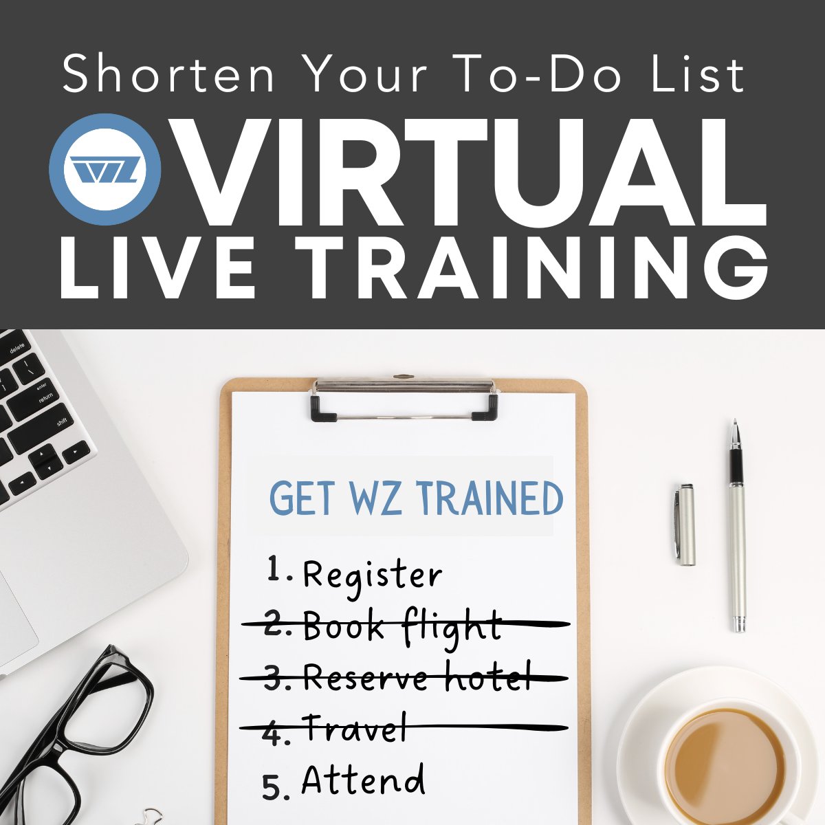 No flights. No hotel. No travel stress. 
Just the latest WZ Investigative Interviewing Techniques taught VIRTUALLY! 

Same great training. Same expert instructors. Anywhere, anytime.
Register today: hubs.ly/Q03J9wT90

#WZTrained #InvestigativeInterviewing #VirtualTraining