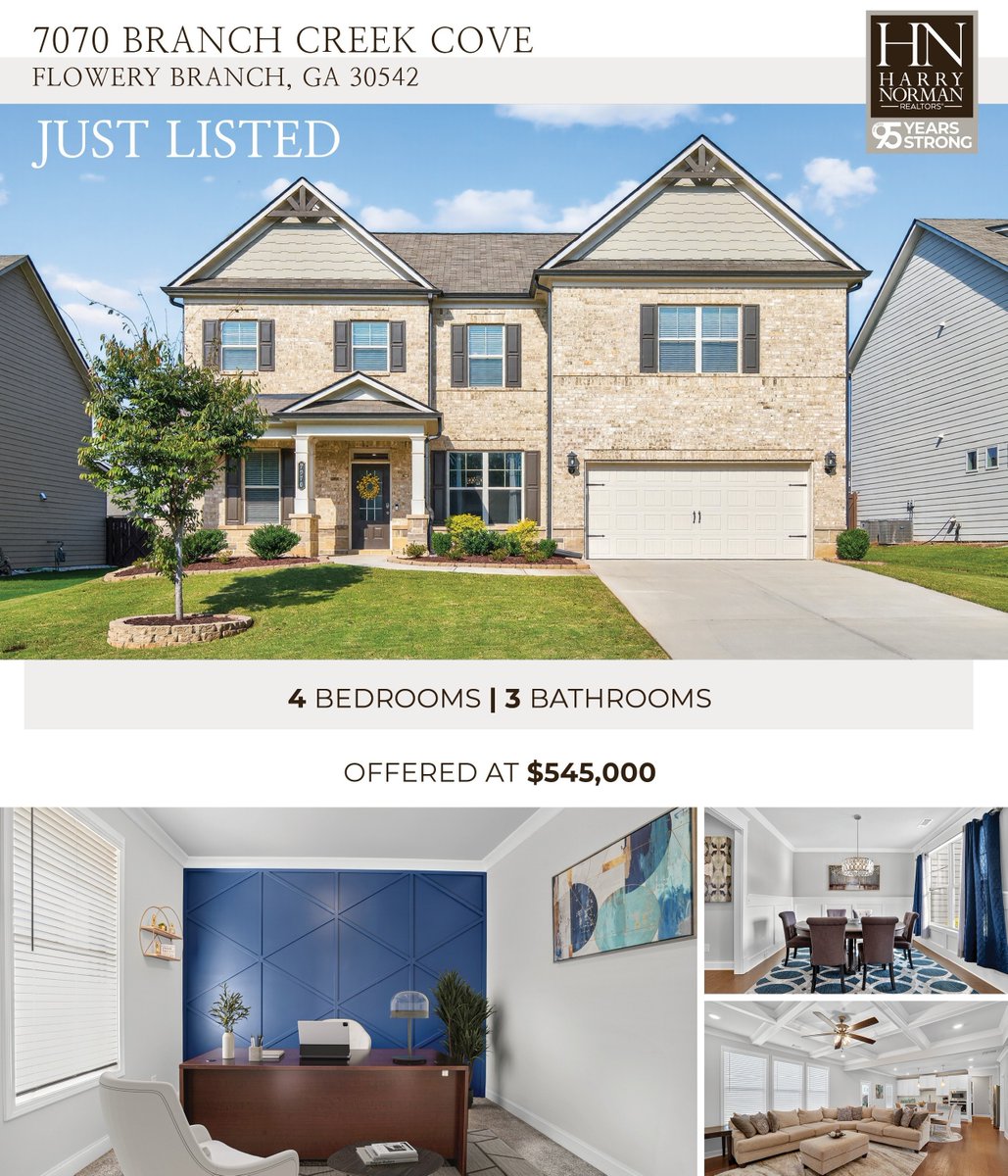 KatitiMwebe's tweet image. Now For Sale in Flowery Branch!

Beautiful 4BR, 3BA home in Lancaster’s swim community.

7070 Branch Creek Cove, Flowery Branch, GA 30542
$545,000

Katiti Mwebe
770-354-9551
.
.
.
#FloweryBranchHomes #HomesForSale #GeorgiaRealEstate #HarryNormanRealtors #JustListed