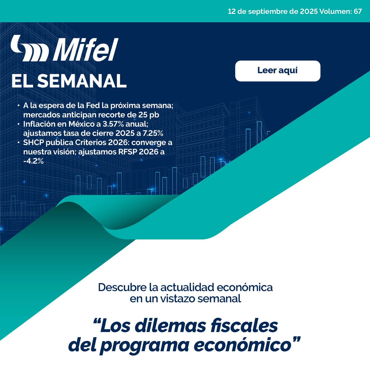 Conoce nuestros principales comentarios económicos aquí 👉🏻 link.mifel.com.mx/6xq