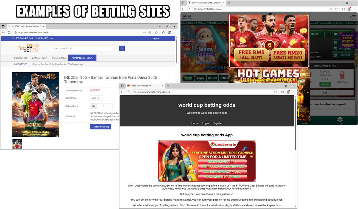 Unit42_Intel's tweet image. Threat actors are leveraging interest in the upcoming #FIFAWorldCup by registering domains that seem related to the event. But these sites promote fraudulent tickets, betting, gambling, pirated streaming and the distribution of unwanted apps. Details at bit.ly/4maHT7M