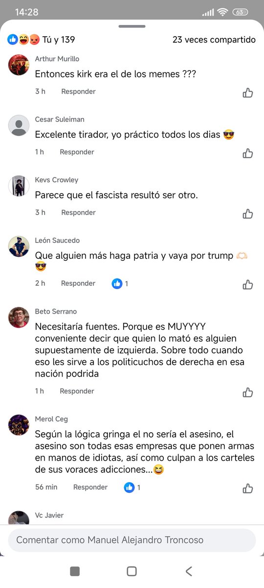maltror's tweet photo. La mezquindad de las personas intolerantes hacia el asesinato de otra que pensaba diferente a ellas no tiene perdón! #CharlieKirk #CharlieKirkshot https://t.co/8mxFLyc6JM