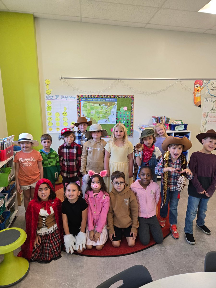 Our second graders celebrated the culmination of their Fairy Tale/Tall Tale CKLA unit with "dress like a character" day!