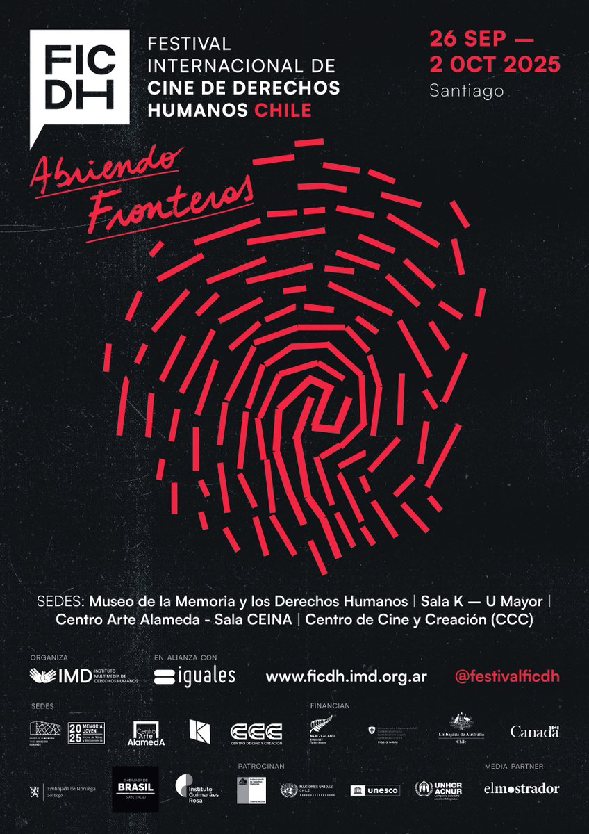 🎬 Por primera vez llega a Santiago el #FICDH.  Un encuentro cinematográfico que invita a descubrir cómo el cine puede potenciar la conciencia, la reflexión y el compromiso con los #derechoshumanos ✨

💌 Suscríbete en 👉 ficdh.imd.org.ar
y recibe todas las novedades