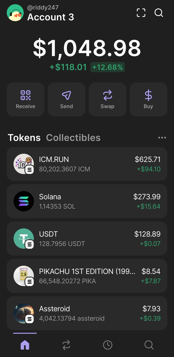 Holy fxxxxckkkk, I just got some <a href="/icmdotrun/">ICM.RUN</a> tokens airdropped to my <a href="/solcypherbot/">SolCypher on Solana</a> wallet just by actively trading with <a href="/solcypherbot/">SolCypher on Solana</a>.

You still think we are joking in <a href="/MeteoriteCol/">The Meteorite Collective</a> trench group, wait till we hit milly and we start flexing on you.

t.me/meteoritetrenc…