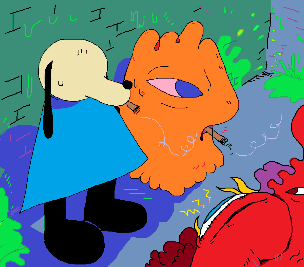 _sadhouseplant's tweet image. you want a drawing from me so baaad