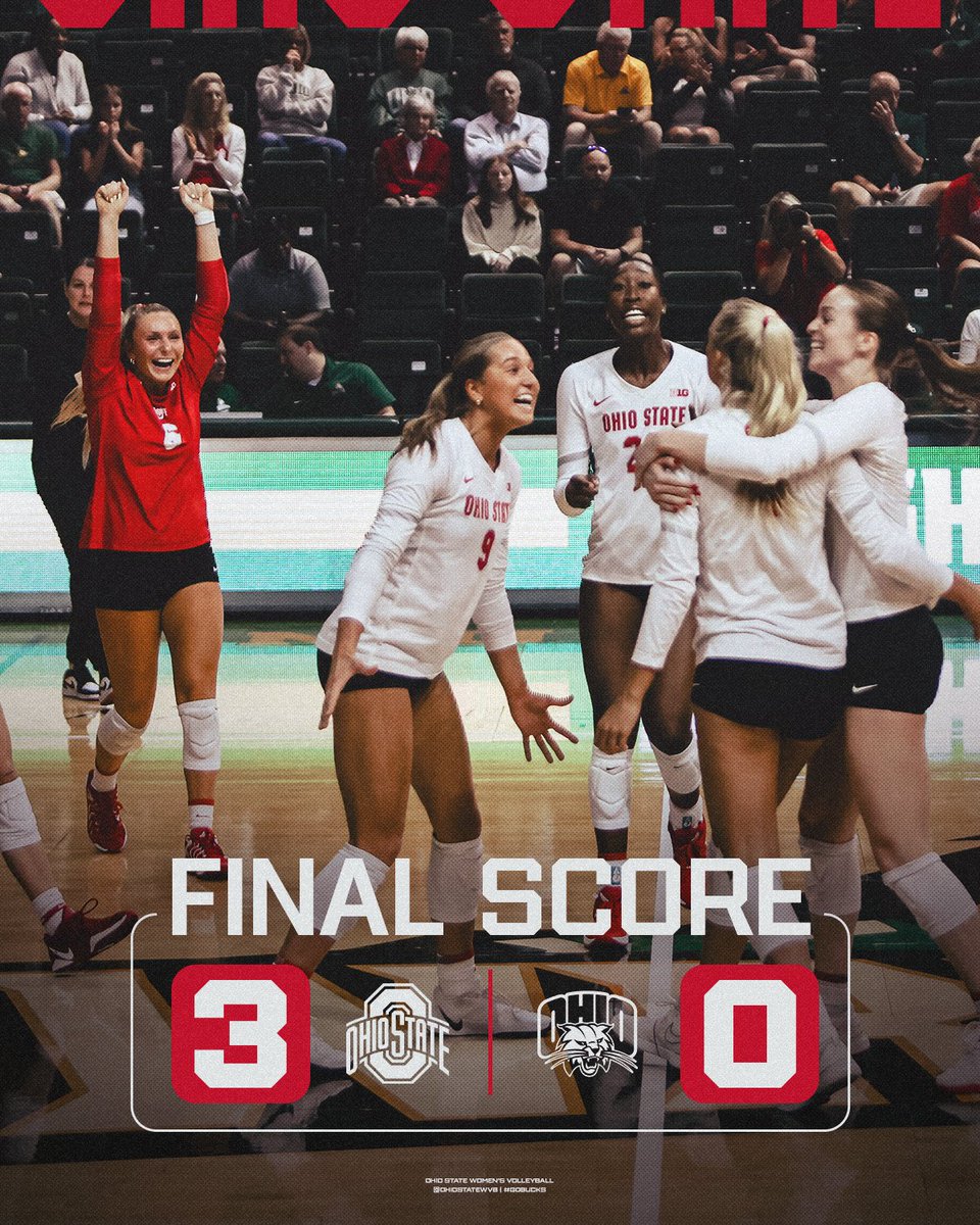 OhioStateWVB's tweet photo. That's a BUCKEYE 🧹🧹🧹‼️

#Team56 #GoBucks https://t.co/6RjrsyF1As
