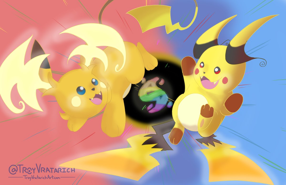 Two for the price of one with Mega Raichu X and Mega Raichu Y!
So excited for Pokemon Legends Z-A and the announced DLC!

#Pokemon  #PokemonLegendsZA  #pokemonart #pokemonfanart  #megaraichu #raichu  #megaevolution #pikachu #art #illustration