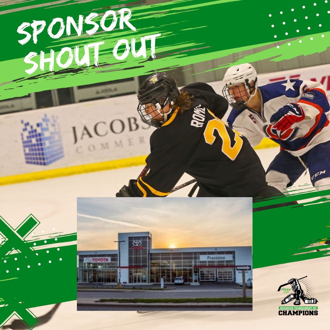 We're excited to welcome back Precision Toyota as a division sponsor to this year's Sobey's Extra Tournament of Champions! Thank you for your support! #TOC26

If you'd like to sponsor this year's TOC please contact Craig at TOChockey@outlook.com
