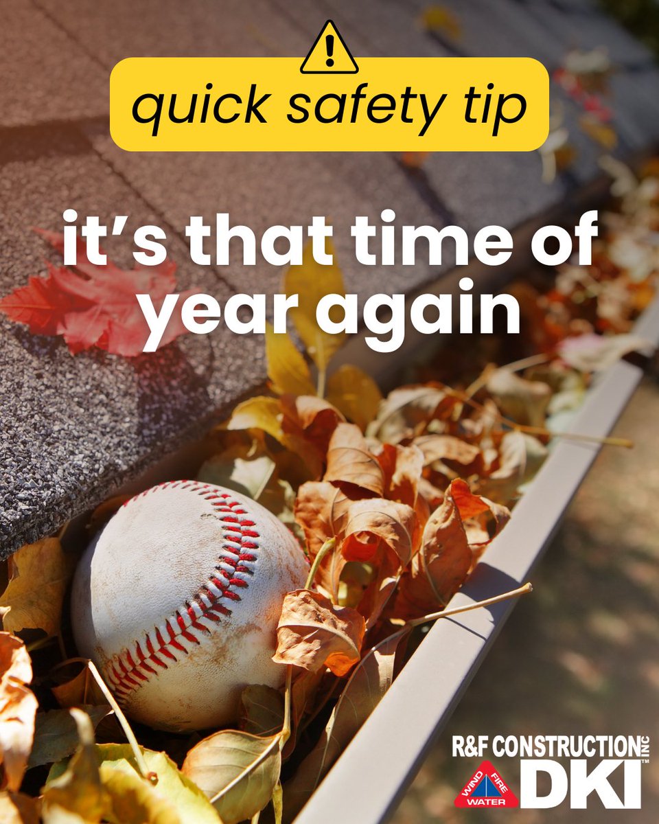 A quick safety reminder - When checking and cleaning gutters, always use a sturdy ladder - never overreach, and have someone nearby for support. Don’t forget gloves and eye protection to guard against debris and pests. #dkicanada #rfconstruction