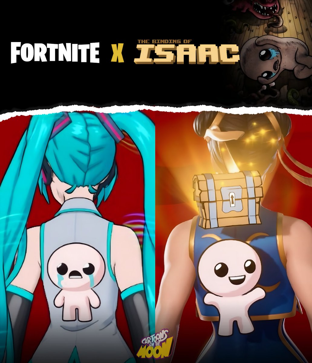Isaac del videojuego indie "The Binding of Isaac" ha llegado a Fortnite. 

Demostrando que cada año, este juego está más cerca de ser el Oasis de Ready Player One.