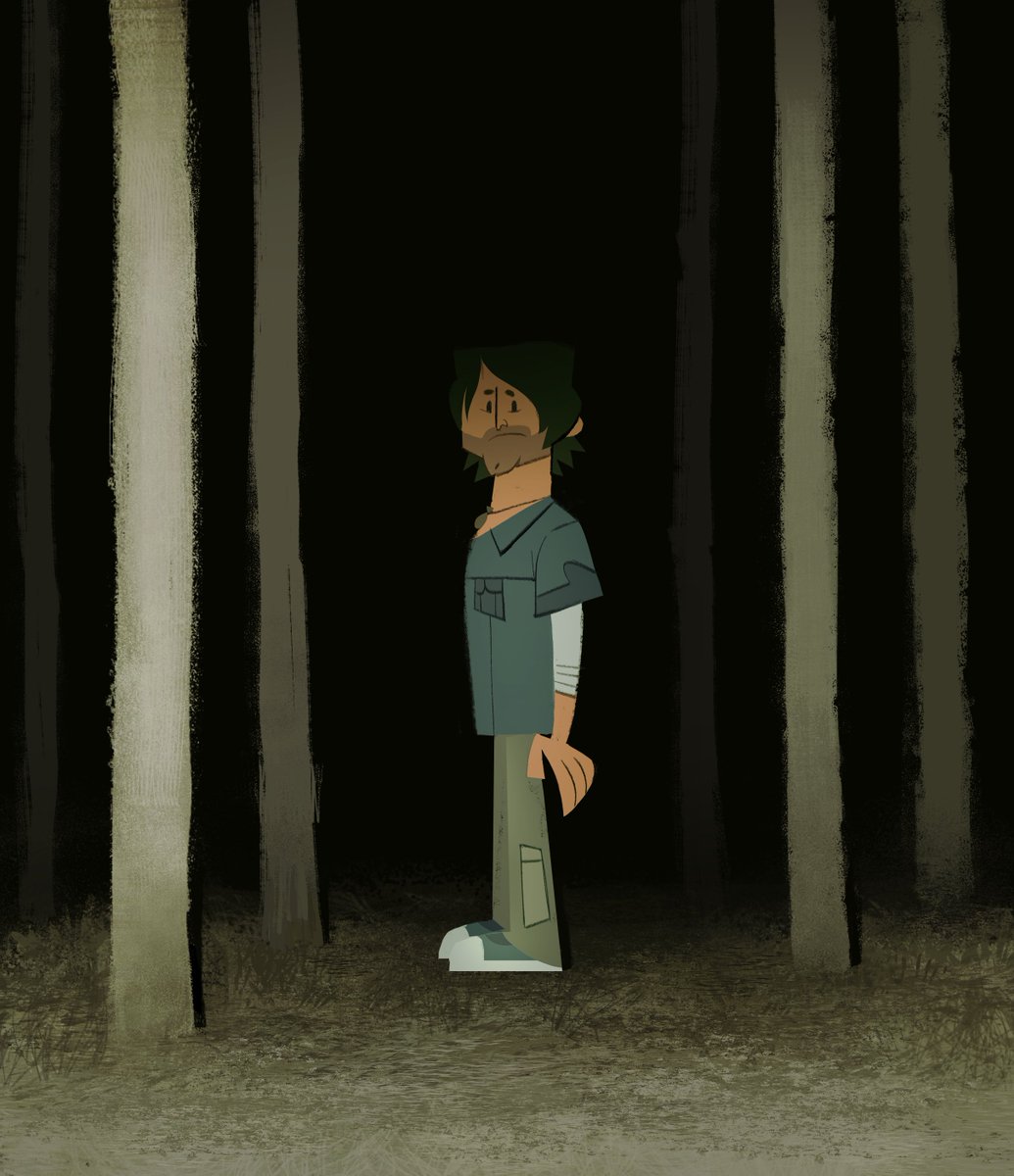 chris mclean but hes in a forest idk