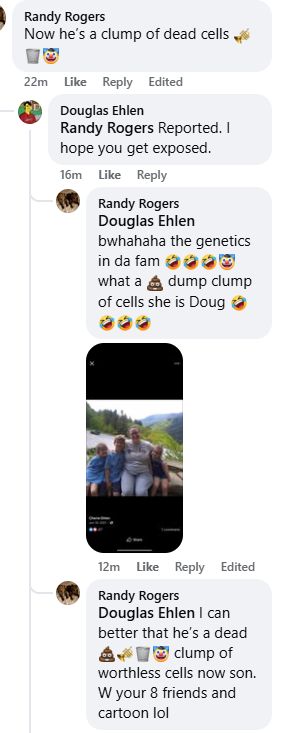 douglasehlen's tweet photo. I hope we all see what despicable people these guys are.  Posting this about my wife and kids: https://t.co/uL4C7YGmui