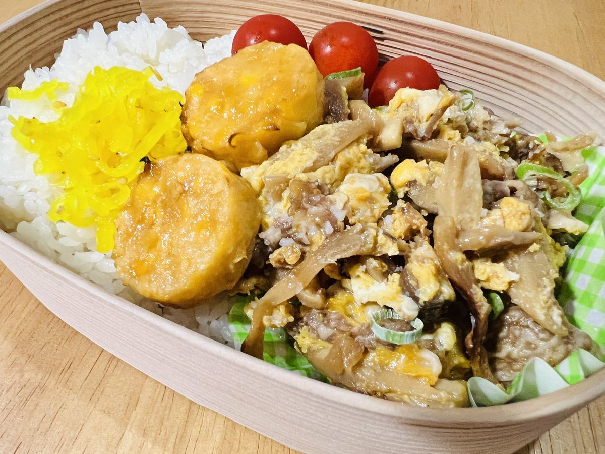 12keboo's tweet photo. 今日のわっぱ弁当☃️
牛のしぐれ煮 https://t.co/lh4Ee9ecOD