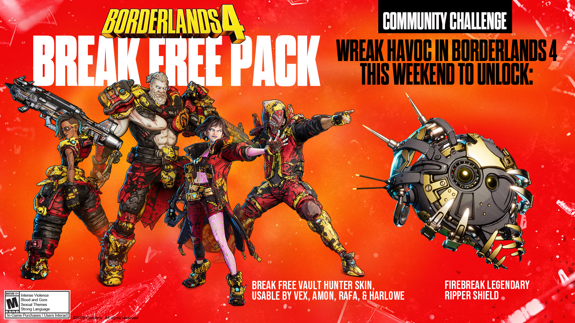 Borderlands 4 Break Free Pack Contents