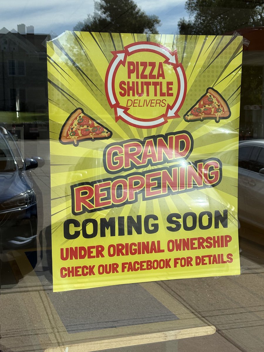 Pizza Shuttle announces a reopening in Manhattan. Whew.