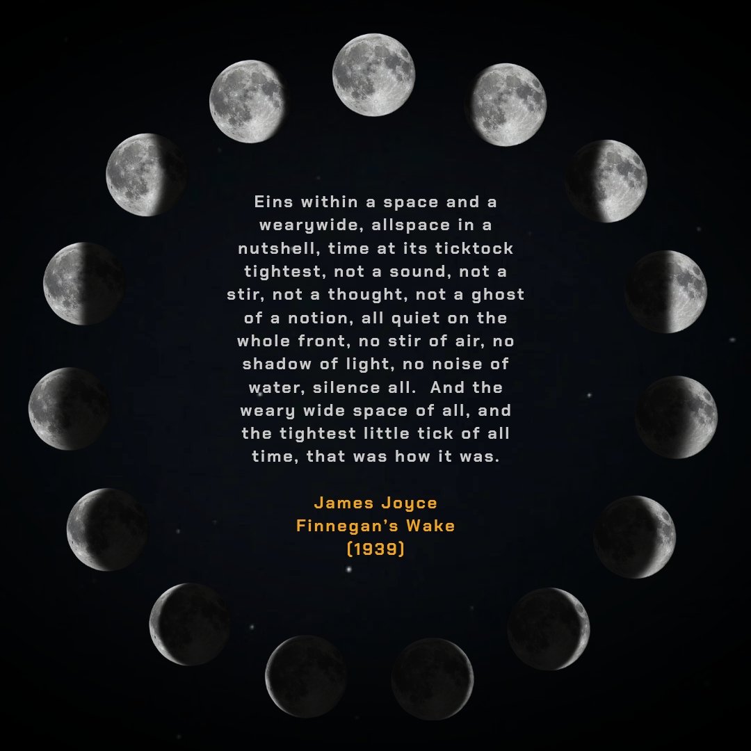 InterstellarFdn's tweet image. Finnegans Wake: a masterpiece capturing the essence of space before we really knew much about it. The novel is an example of what is profoundly beautiful in our messy, complex languages.

#InterstellarFoundation #FinnegansWake #JamesJoyce #LanguagesOfTheWorld