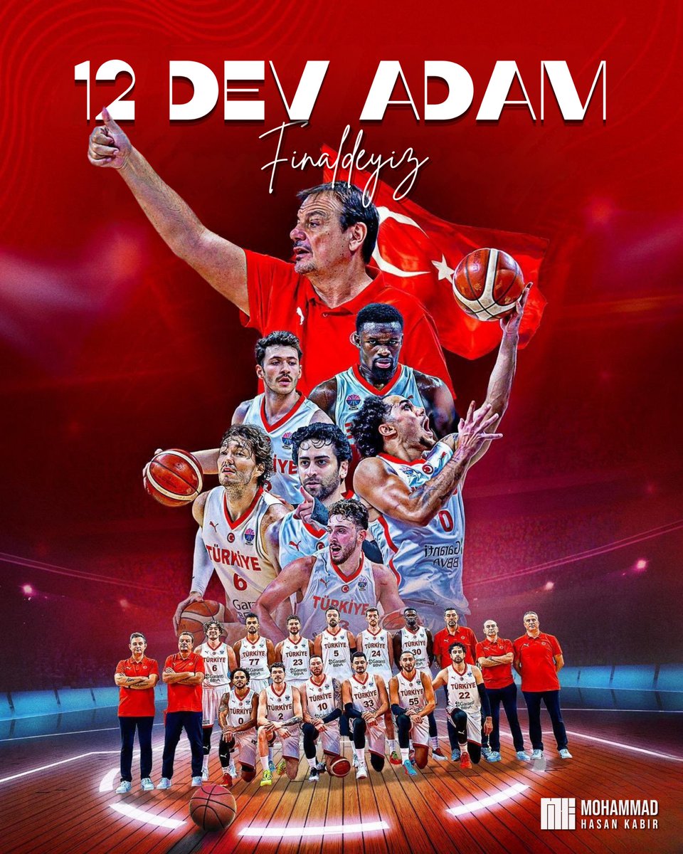 Bravo 12 Dev Adam! 🇹🇷

Avrupa Şampiyonası’nda finale yükselerek milletimize büyük bir gurur yaşatan A Milli Erkek Basketbol Takımımızı gönülden tebrik ediyor, finalde sahaya çıkacak olan takımımıza üstün başarılar diliyorum.

Türkiye sizinle iftihar ediyor!

#12DevAdam