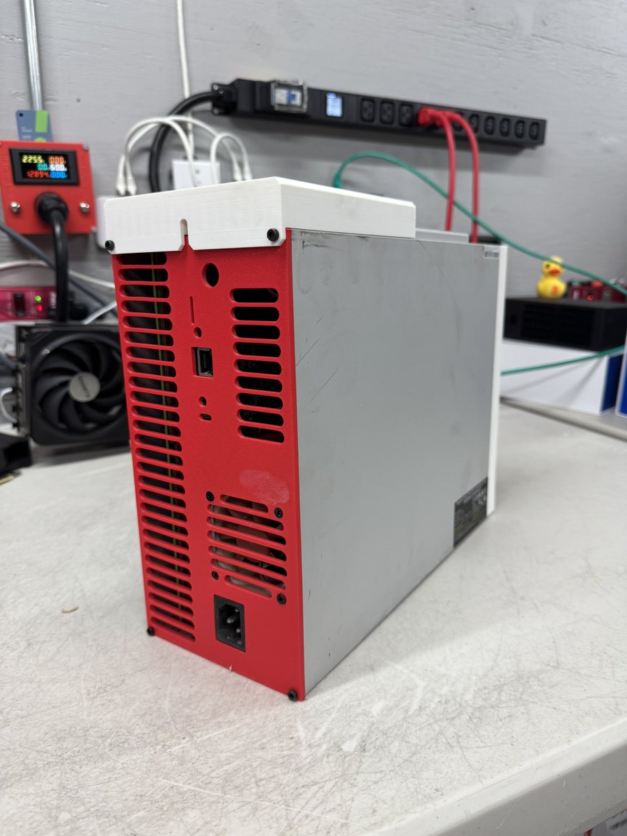 The S19K Pro SLIM by @PlebSource this thing sick! Mining #bitcoin at 20th/s  hashrate at around 550 watts making it suitable for home 120v miners. Video  next week!