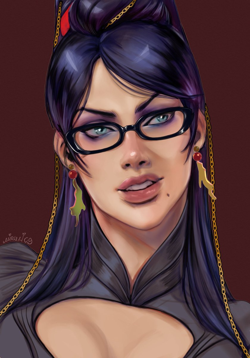 Bayonetta fanart just finished ❤️💋🌹