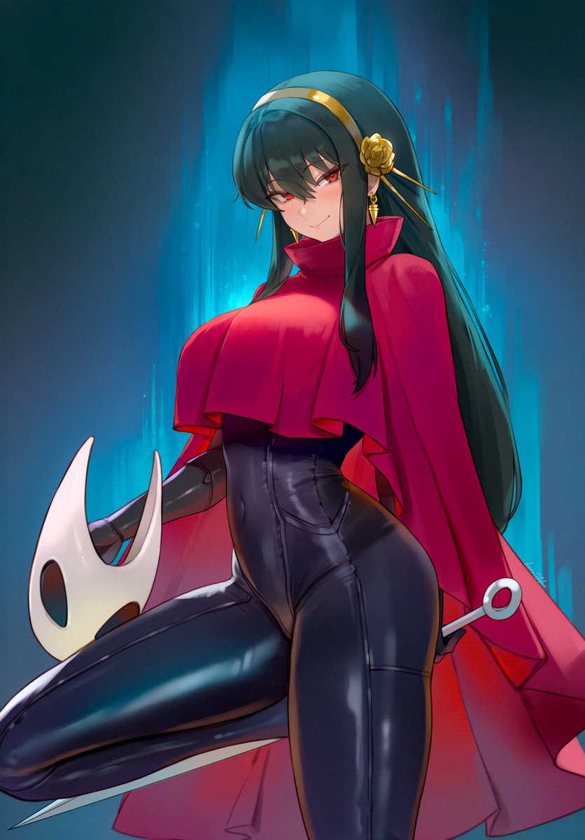 heretikka's tweet photo. Yor x Hornet 
#Silksong #hornet https://t.co/DFPvluP2JV