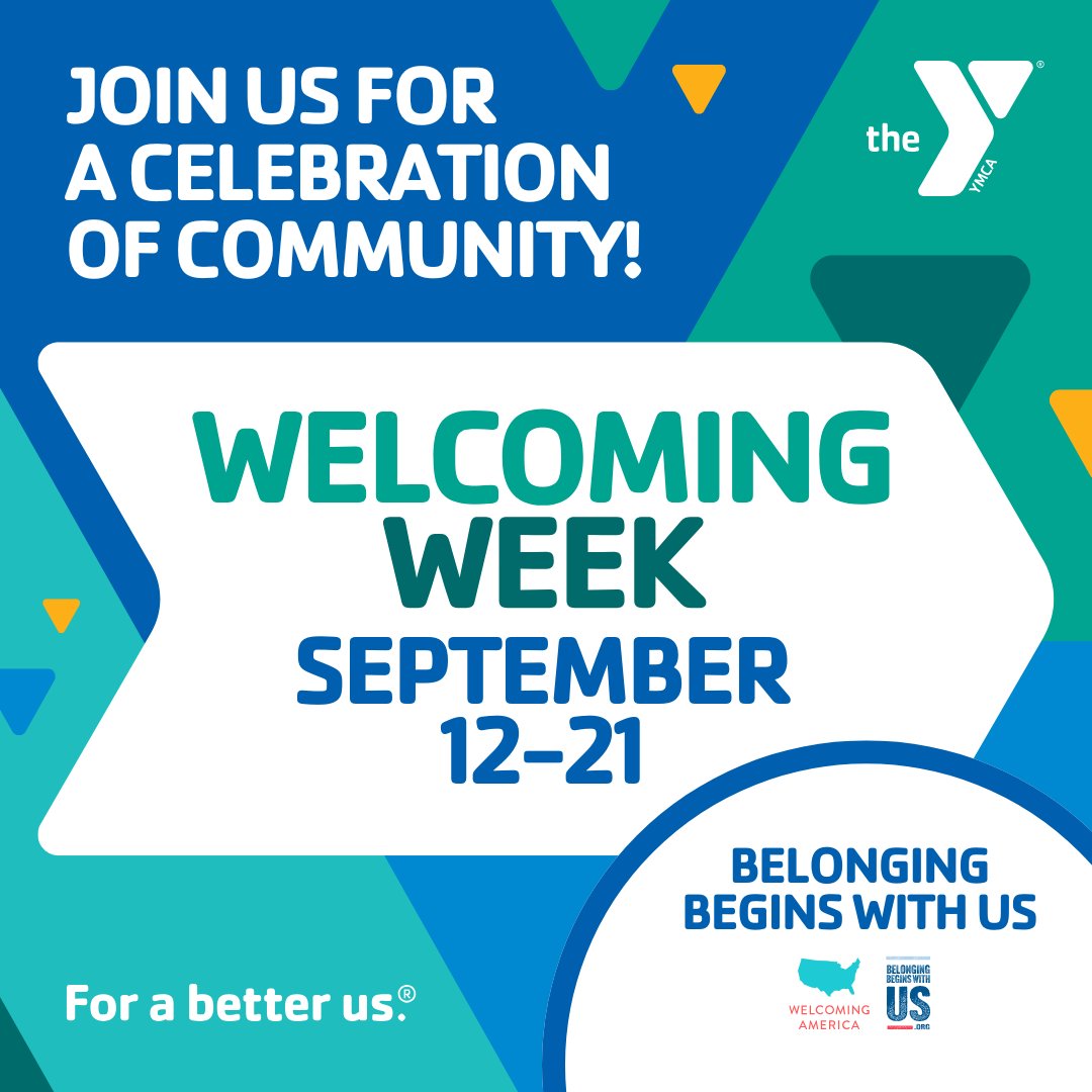 It's Welcoming Week here at the Y! This week-long celebration is an opportunity for neighbors to get to know one another and celebrate what unites us as a community. Join us for special events and activities throughout the week.