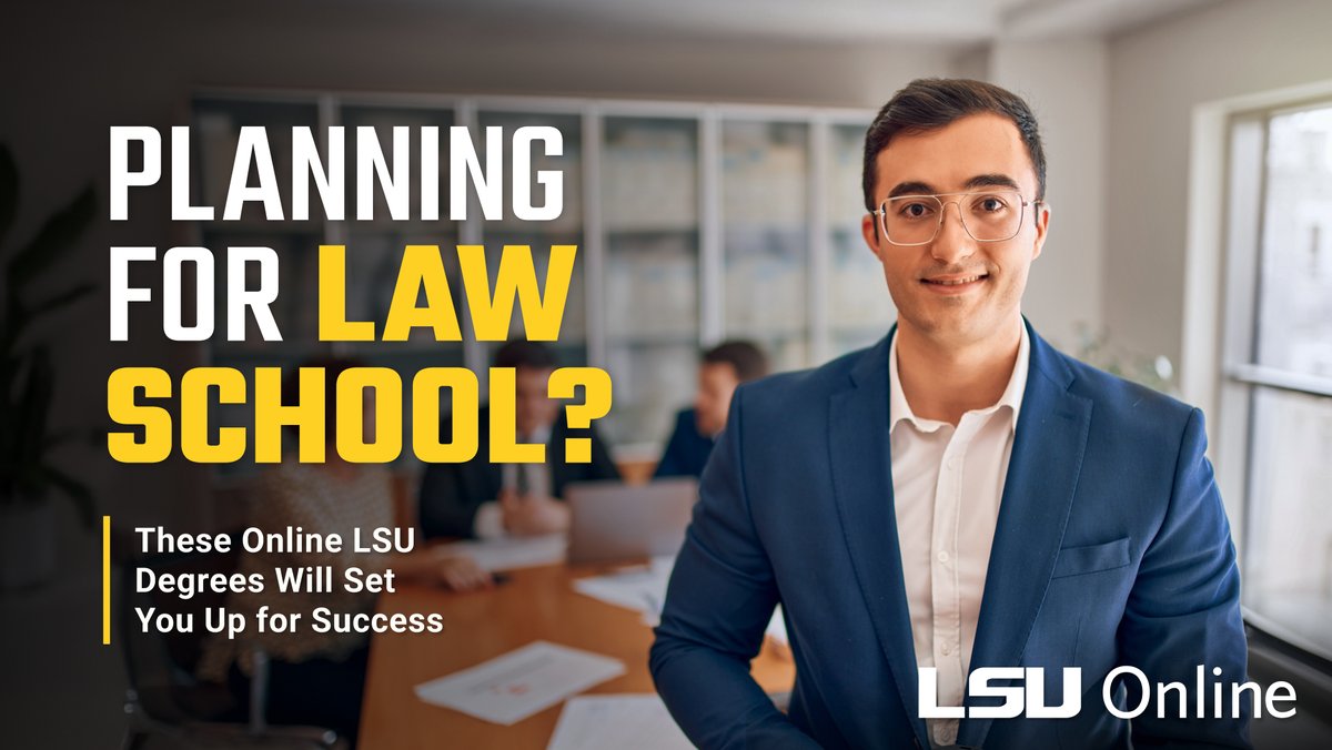 ⚖️ Planning for law school? The right degree makes all the difference. Through LSU Online, explore online options of a BA in Political Science or BS in Criminal Justice, where you can sharpen your legal foundation, critical thinking &amp; more.

👉 Read more: ow.ly/O57050WTXJX
