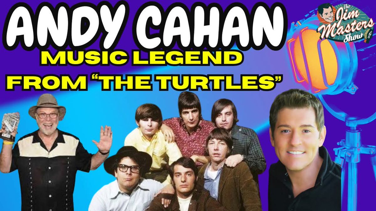 JimMastersTV's tweet photo. Music Legend Andy Cahan from the iconic 1960s rock group, The Turtles joins us on The Jim Masters Show! Watch and enjoy this episode here: https://t.co/IOGazkz6ei. Available now! #thejimmastersshow #jimmasterstv #theturtles #andycahan #markvolman #interview #podcast #music https://t.co/gFxSL7ik2G