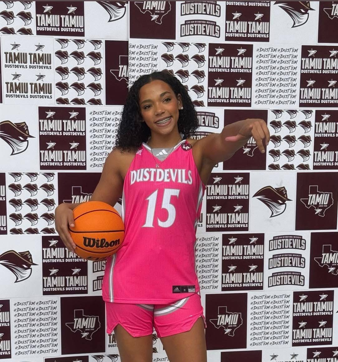 Ronnie Grice (@ronniegrice4) on Twitter photo Congratulations to <a href="/kimhen15_/">Kim Henry</a> on her offer to play at Texas A&M International. #KeepGrinding Congratulations to <a href="/kimhen15_/">Kim Henry</a> on her offer to play at Texas A&M International. #KeepGrinding