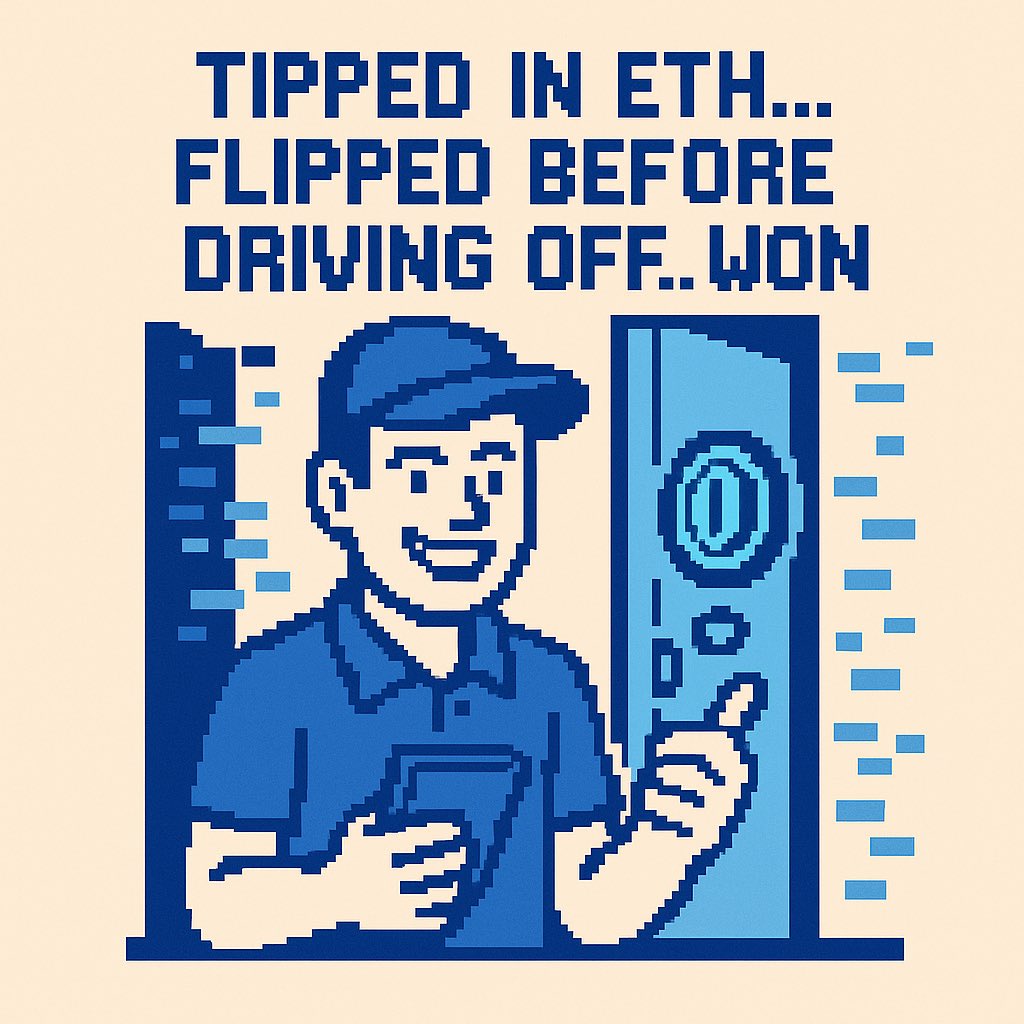 The tip was nice.
The flip?
That was the real reward.
#BaseFlip

BaseFlip.io