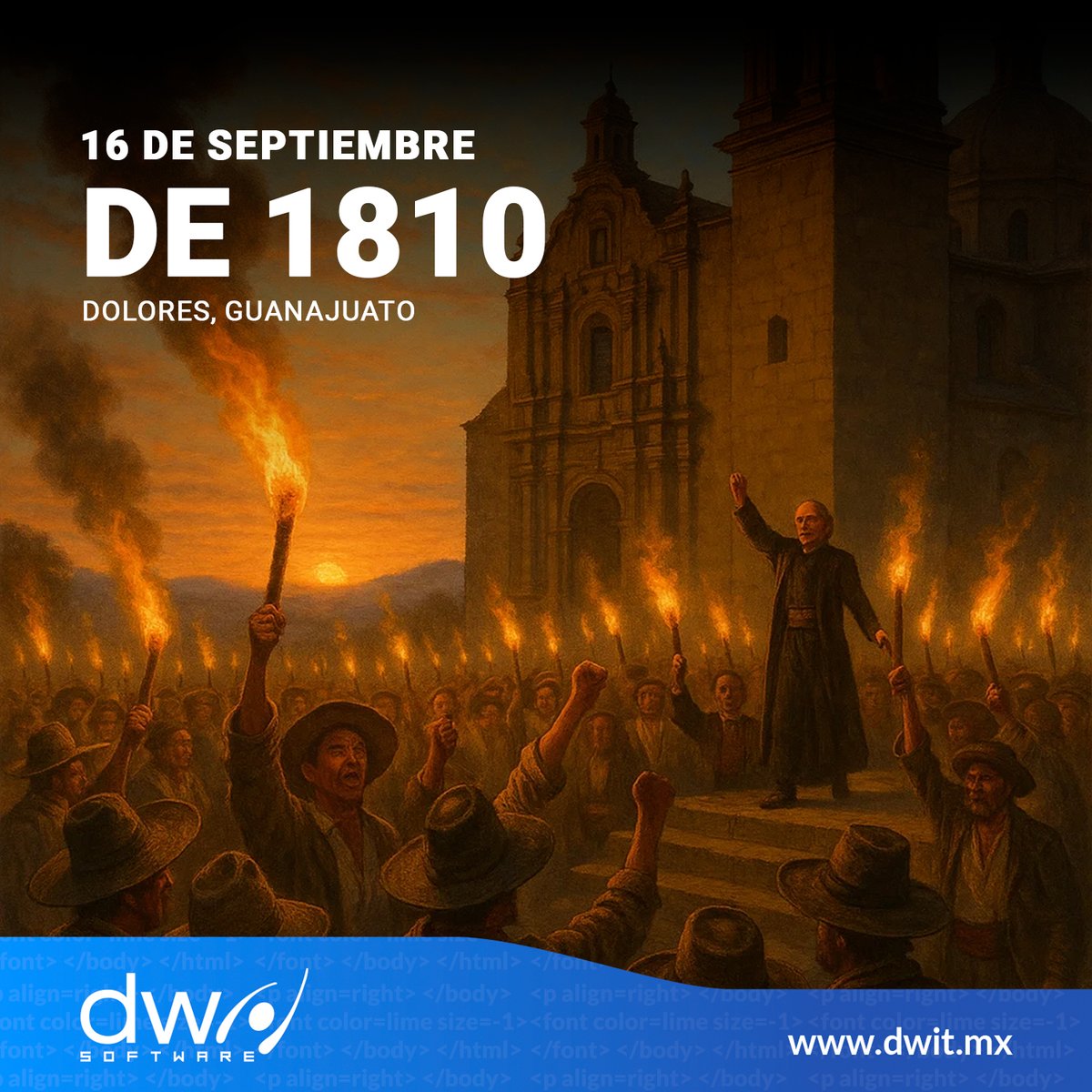software_dw's tweet image. Un cura de 57 años toca una campana que cambiaría la historia.

Miguel Hidalgo no tenía ejército profesional, ni armas suficientes, ni un plan detallado. Solo tenía algo más poderoso: una idea cuyo momento había llegado.

11 años después, éramos libres.

#15DeSeptiembre #México