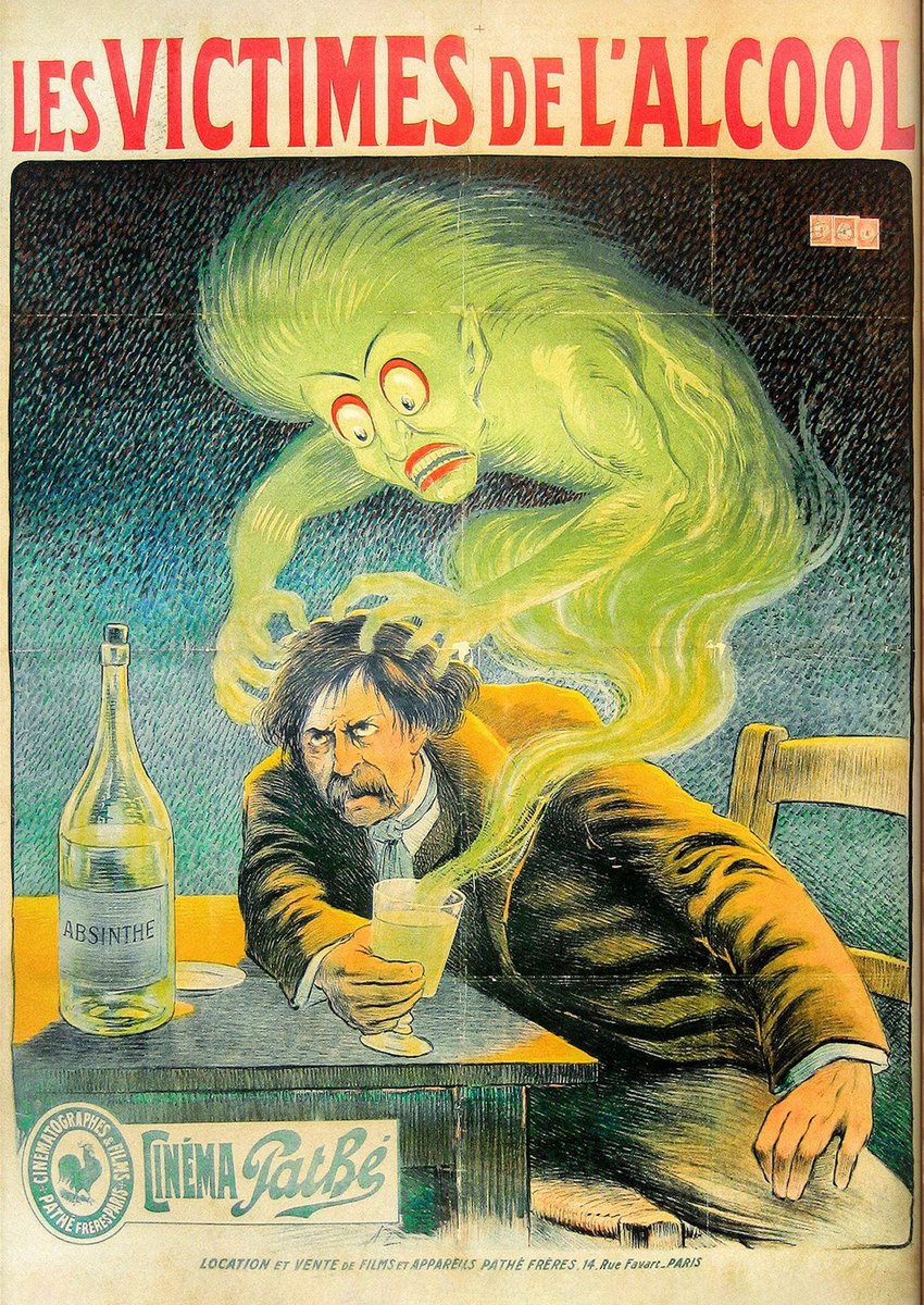 'The victims of alcohol' — French anti-alcohol poster, 1911.