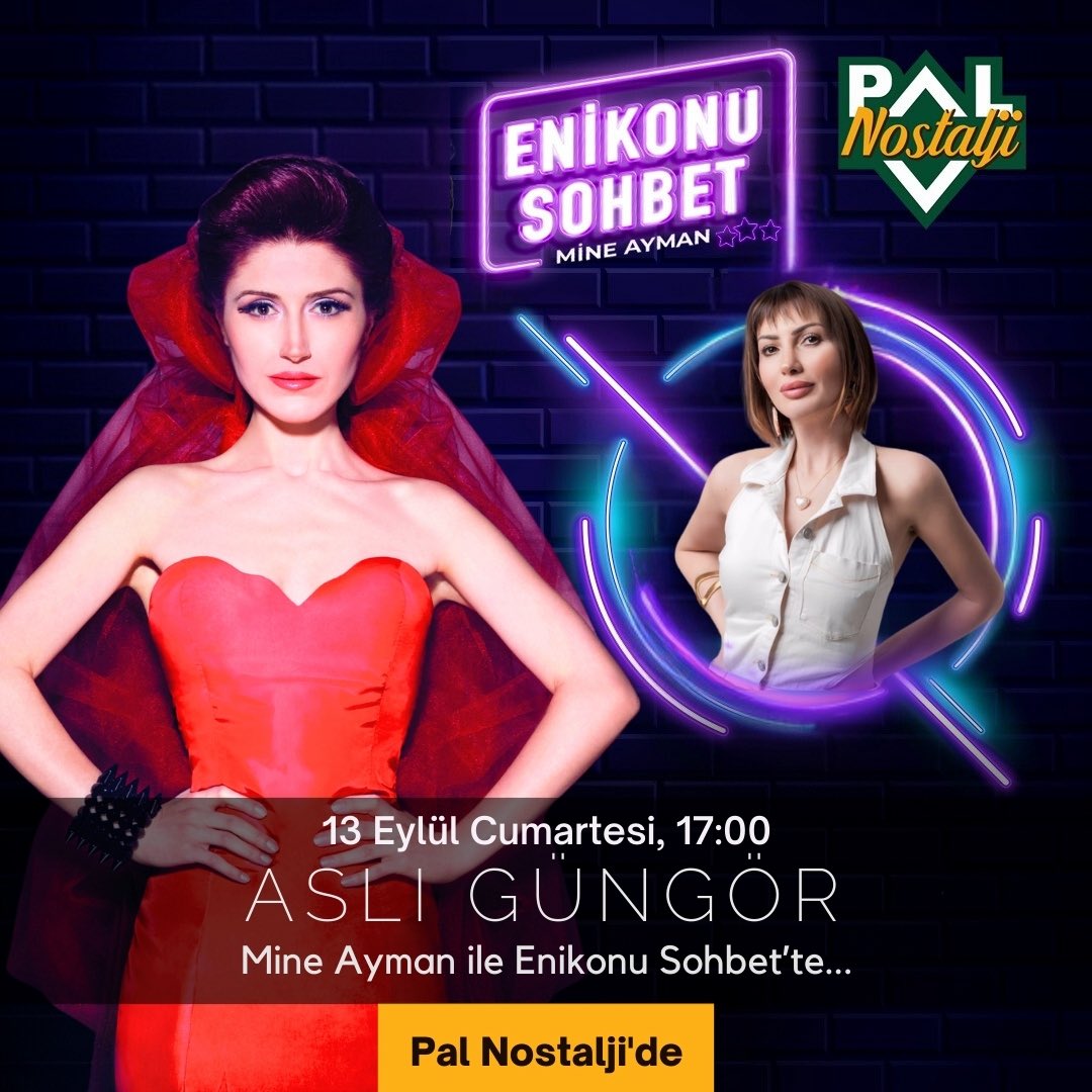 Mine Ayman ile Enikonu Sohbet’in bu haftaki konuğu Aslı Güngör🎶 Bu sohbeti kaçırmayın! #PalNostalji