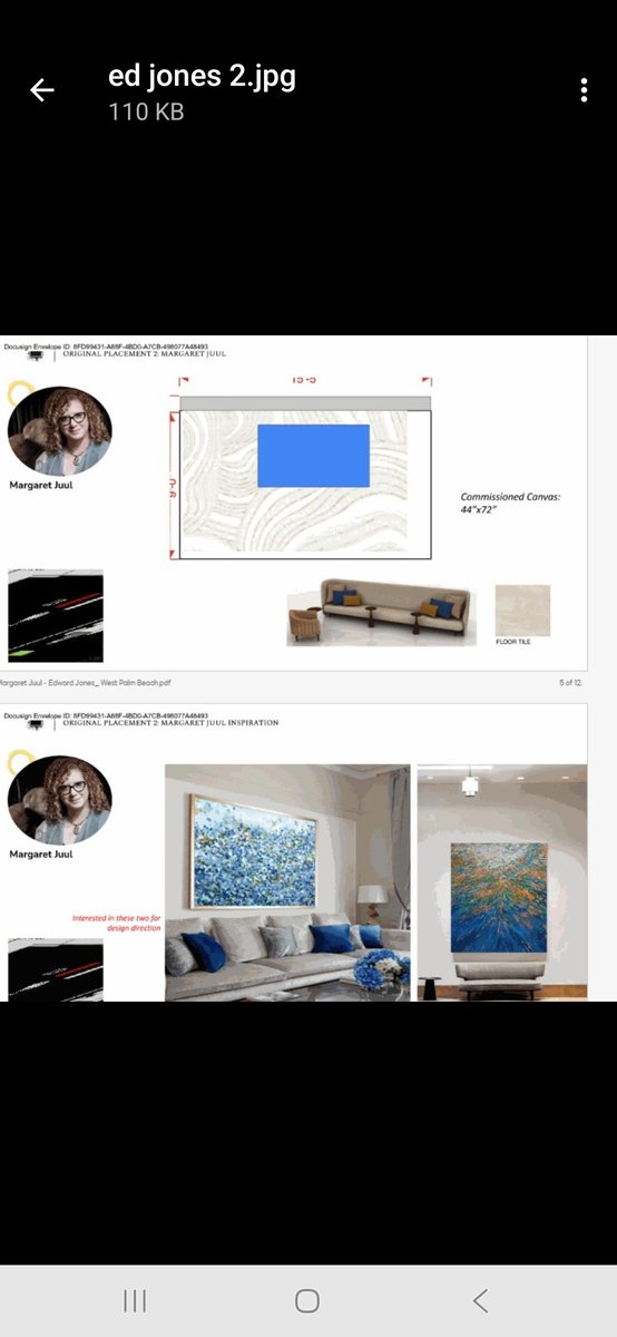 Current project. Custom painting commission for Edward Jones West Palm Beach..